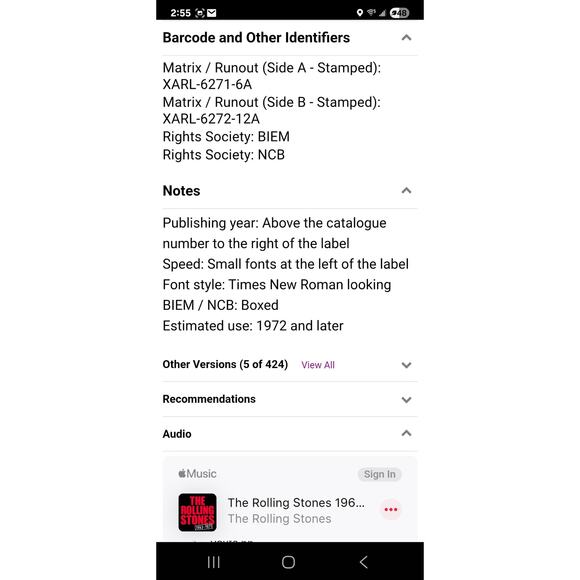 The Rolling Stones 1964 DECCA LK 4605 Mono LP – 1976 UK Press, Red Label Ex, Ex - Picture 14 of 14